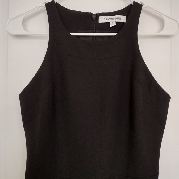 Elizabeth and James black Magdalena fit and flare racerback dress, size 4 - Picture 5 of 7